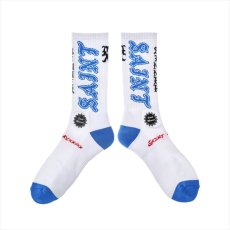 画像1: ©SAINT Mxxxxxx SOCKS SAINT White/Blue (ソックス) (1)