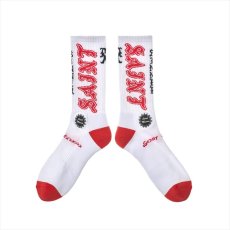画像1: ©SAINT Mxxxxxx SOCKS SAINT White/Red (ソックス) (1)