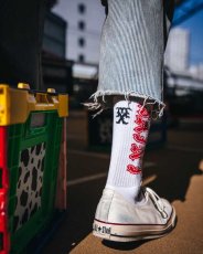 画像4: ©SAINT Mxxxxxx SOCKS SAINT White/Red (ソックス) (4)