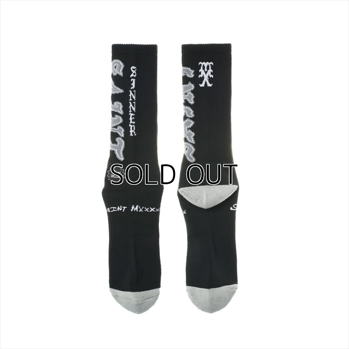 画像2: ©SAINT Mxxxxxx SOCKS SAINT Black/Gray (ソックス) (2)