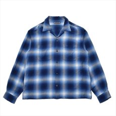 画像1: MINEDENIM R.Flannel Ombre Open Collar Shirt (チェックシャツ) (1)