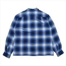 画像2: MINEDENIM R.Flannel Ombre Open Collar Shirt (チェックシャツ) (2)