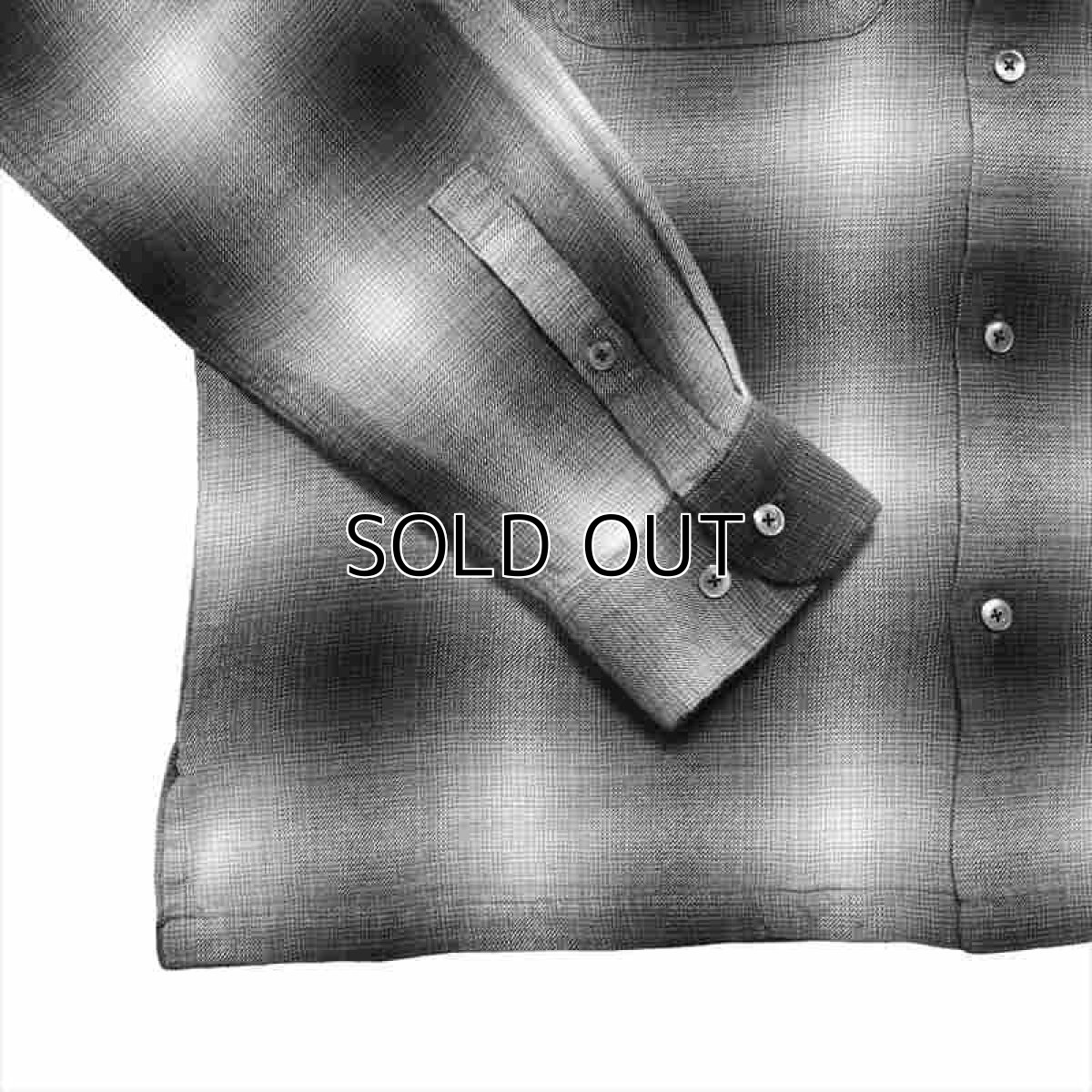 画像6: MINEDENIM R.Flannel Ombre Open Collar Shirt (チェックシャツ) (6)