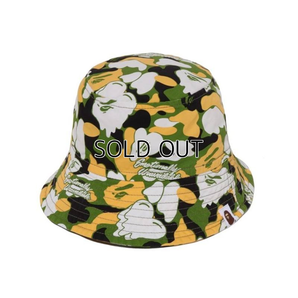 画像2: EMOTIONALLY UNAVAILABLE x A BATHING APE EU BAPE ALOHA BUCKET HAT Green (バケットハット) (2)