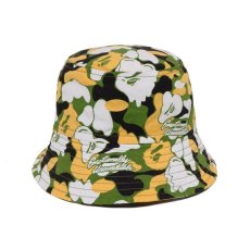 画像1: EMOTIONALLY UNAVAILABLE x A BATHING APE EU BAPE ALOHA BUCKET HAT Green (バケットハット) (1)