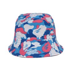 画像1: EMOTIONALLY UNAVAILABLE x A BATHING APE EU BAPE ALOHA BUCKET HAT Blue (バケットハット) (1)
