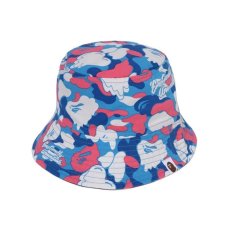 画像2: EMOTIONALLY UNAVAILABLE x A BATHING APE EU BAPE ALOHA BUCKET HAT Blue (バケットハット) (2)