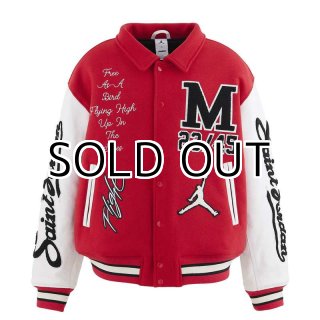 JORDAN BRAND × ©SAINT MXXXXXX (TIME) CAPSULE MJ SM VARSITY JKT RED