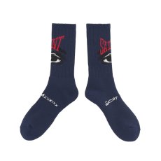 画像1: ©SAINT Mxxxxxx SOCKS EYE Navy (ソックス) (1)