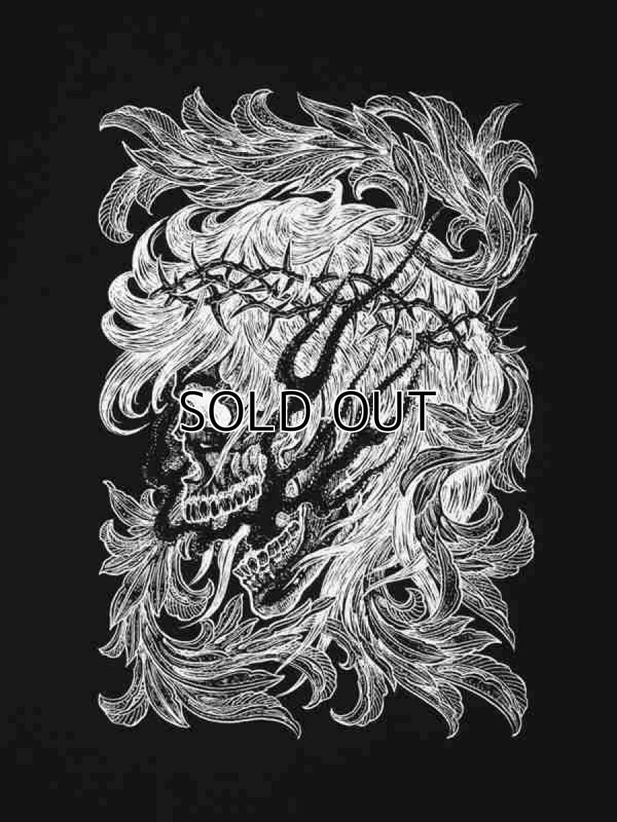 画像2: Antidote BUYERS CLUB Pima Cotton S/S Tee (Leaf Skull) Tシャツ (2)
