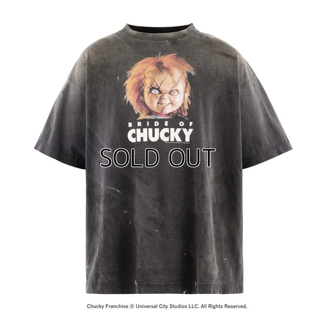 画像1: ©SAINT Mxxxxxx x CHUCKY CKY_SS T-SHIRT SAINT Black (Tシャツ) (1)