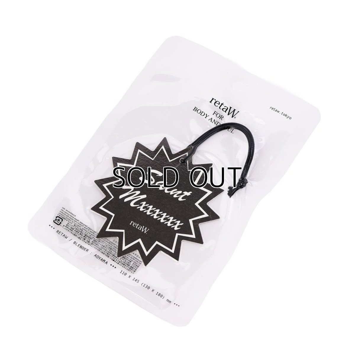 画像1: ©SAINT Mxxxxxx x retaW retaW_FRAGRANCE CAR TAG Black (エアフレッシュナー) (1)