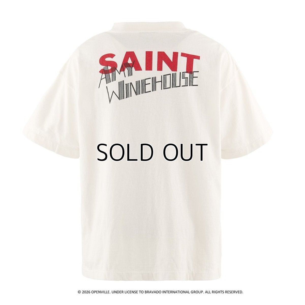 画像3: ©SAINT Mxxxxxx x AMY WINEHOUSE AMY_SS T-SHIRT BACK TO BLK White (Tシャツ) (3)