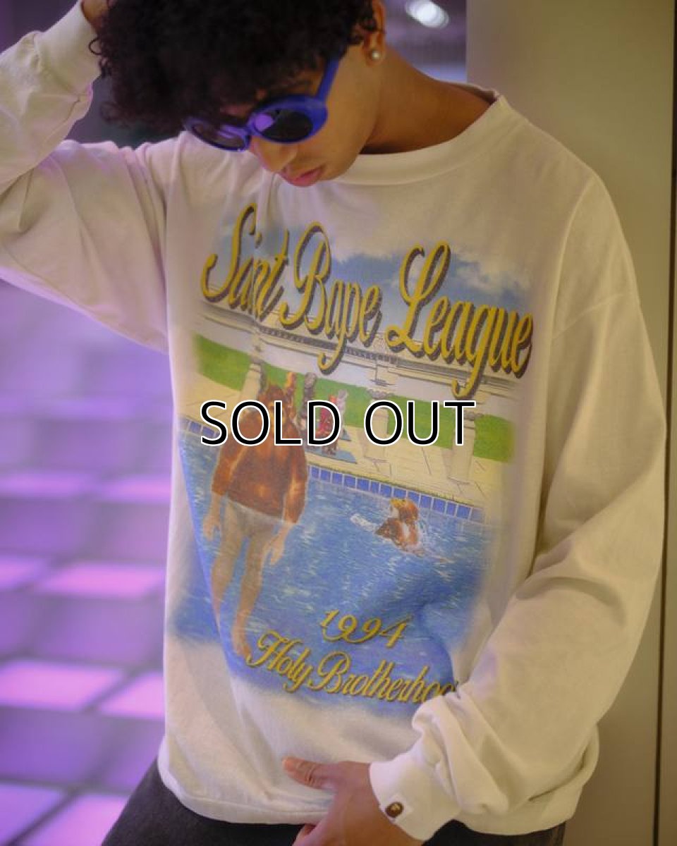 画像3: ©SAINT Mxxxxxx x A BATHING APE BAPE_LS T-SHIRT POOL White (ロングTシャツ) (3)