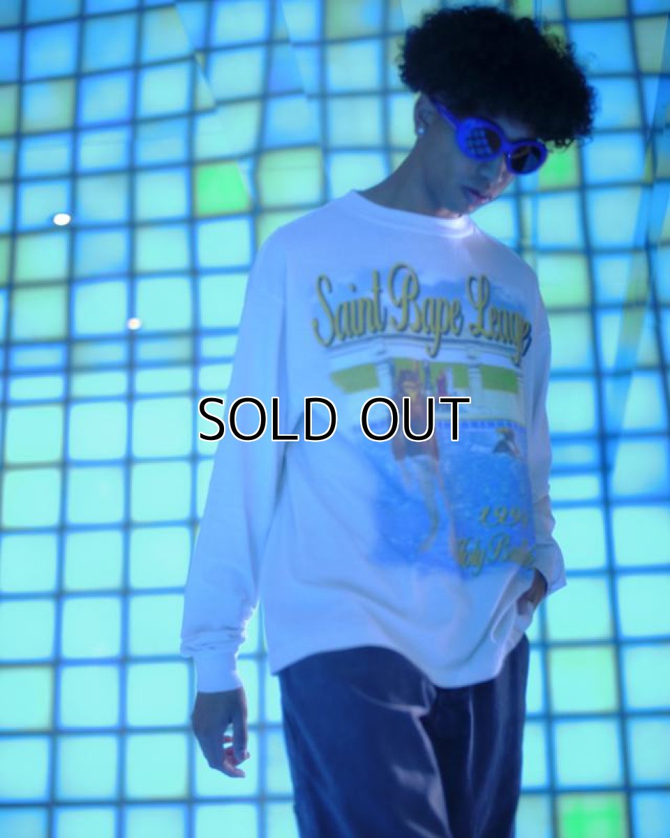 画像6: ©SAINT Mxxxxxx x A BATHING APE BAPE_LS T-SHIRT POOL White (ロングTシャツ) (6)