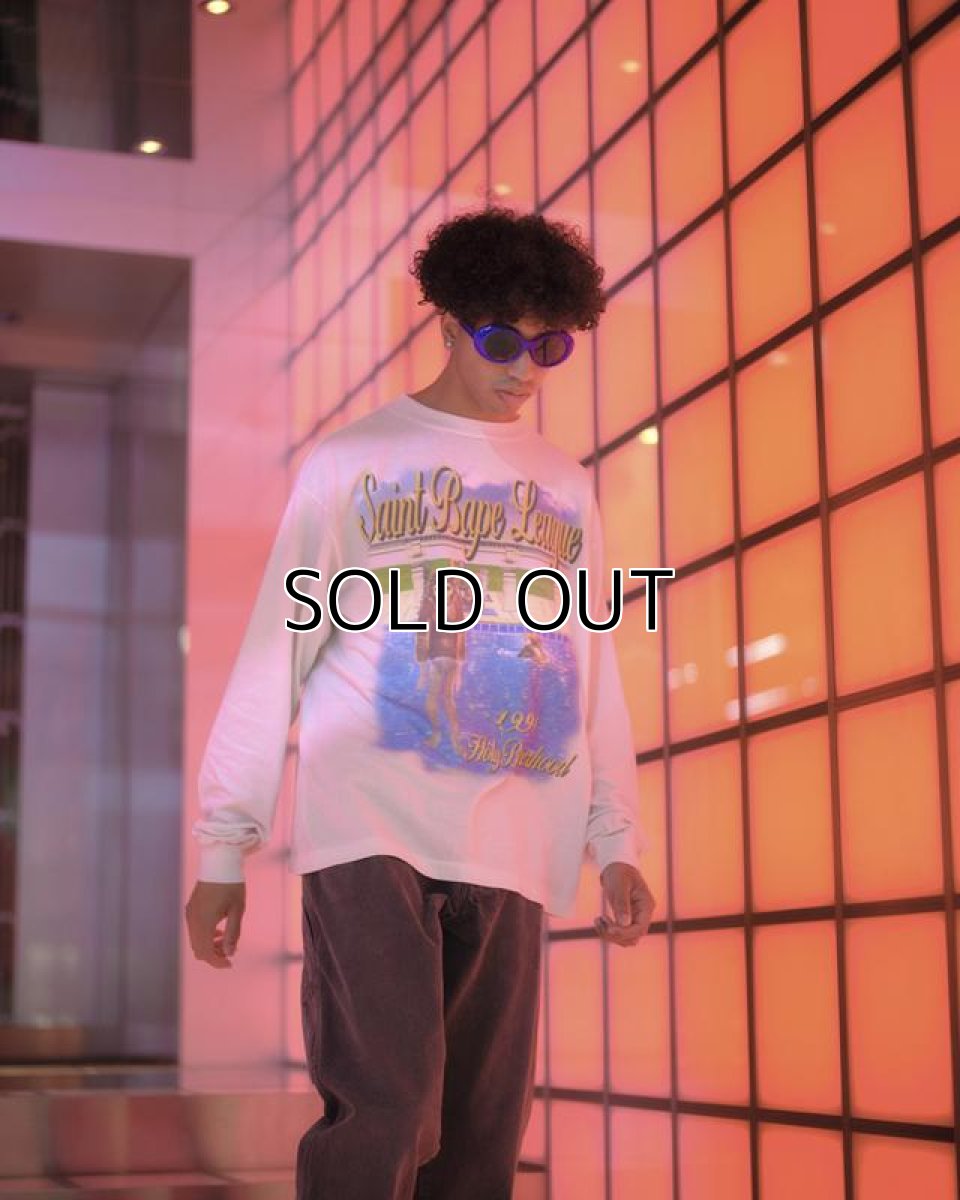 画像4: ©SAINT Mxxxxxx x A BATHING APE BAPE_LS T-SHIRT POOL White (ロングTシャツ) (4)