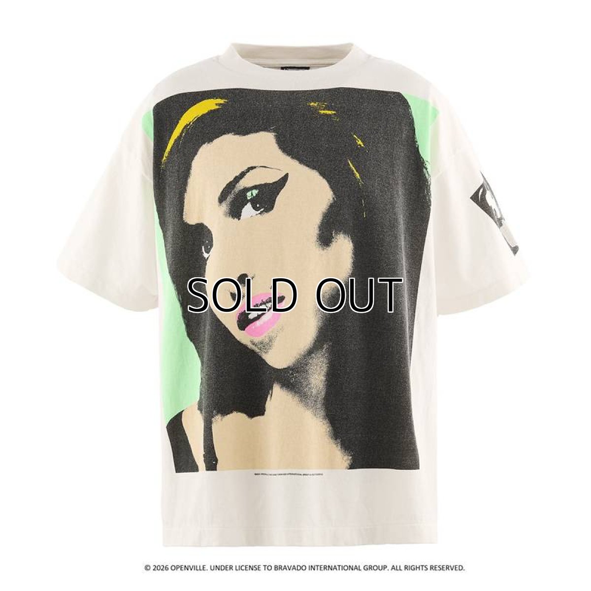 画像1: ©SAINT Mxxxxxx x AMY WINEHOUSE AMY_SS T-SHIRT BACK TO BLK White (Tシャツ) (1)