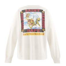 画像2: ©SAINT Mxxxxxx x A BATHING APE BAPE_LS T-SHIRT POOL White (ロングTシャツ) (2)