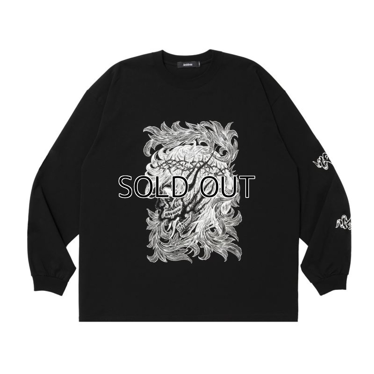 画像1: Antidote BUYERS CLUB Pima Cotton L/S Tee (Leaf Skull) ロングスリーブTシャツ (1)