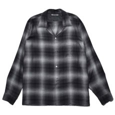 画像1: MINEDENIM T.Rayon Ombre Open Collar Shirt (チェックシャツ) (1)