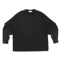 画像1: COOTIE PRODUCTIONS Spanish Pima Layered Sleeve Boxy L/S Tee (ロングスリーブTシャツ) (1)