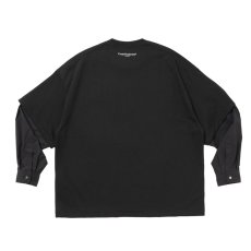 画像2: COOTIE PRODUCTIONS Spanish Pima Layered Sleeve Boxy L/S Tee (ロングスリーブTシャツ) (2)