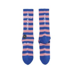 画像2: ©SAINT Mxxxxxx SOCKS BORDER Blue/Pink (ソックス) (2)