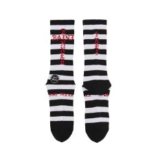 画像2: ©SAINT Mxxxxxx SOCKS BORDER Black/White (ソックス) (2)