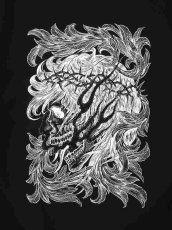 画像2: Antidote BUYERS CLUB ASIC Crewneck Sweat Shirt (Leaf Skull) スウェット (2)