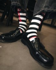 画像3: ©SAINT Mxxxxxx SOCKS BORDER Black/White (ソックス) (3)