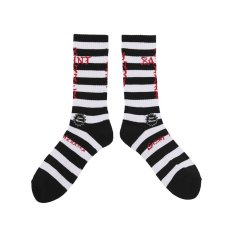 画像1: ©SAINT Mxxxxxx SOCKS BORDER Black/White (ソックス) (1)