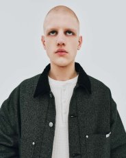 画像2: COOTIE PRODUCTIONS N/C Waﬄe Henley Neck Pullover (サーマルヘンリーネック) (2)