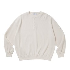 画像1: COOTIE PRODUCTIONS N/C Waﬄe Henley Neck Pullover (サーマルヘンリーネック) (1)