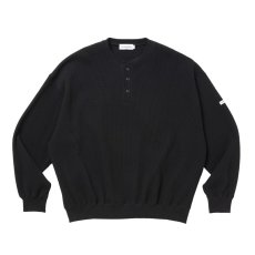 画像1: COOTIE PRODUCTIONS N/C Waﬄe Henley Neck Pullover (サーマルヘンリーネック) (1)