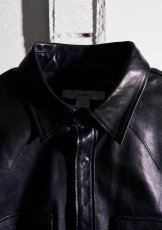 画像2: MASSES Horse Leather Shirt Vintage W (ホースレザーシャツ) (2)