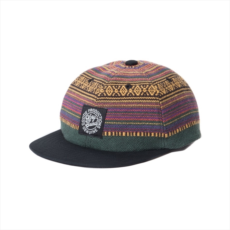COOTIE Jacquard Border 6 Panel Flat Visor Cap
