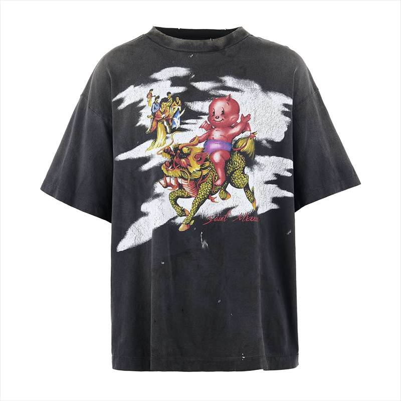 ©SAINT MxxxxxxよりSS TEE DAMAGED Blackが入荷しました。