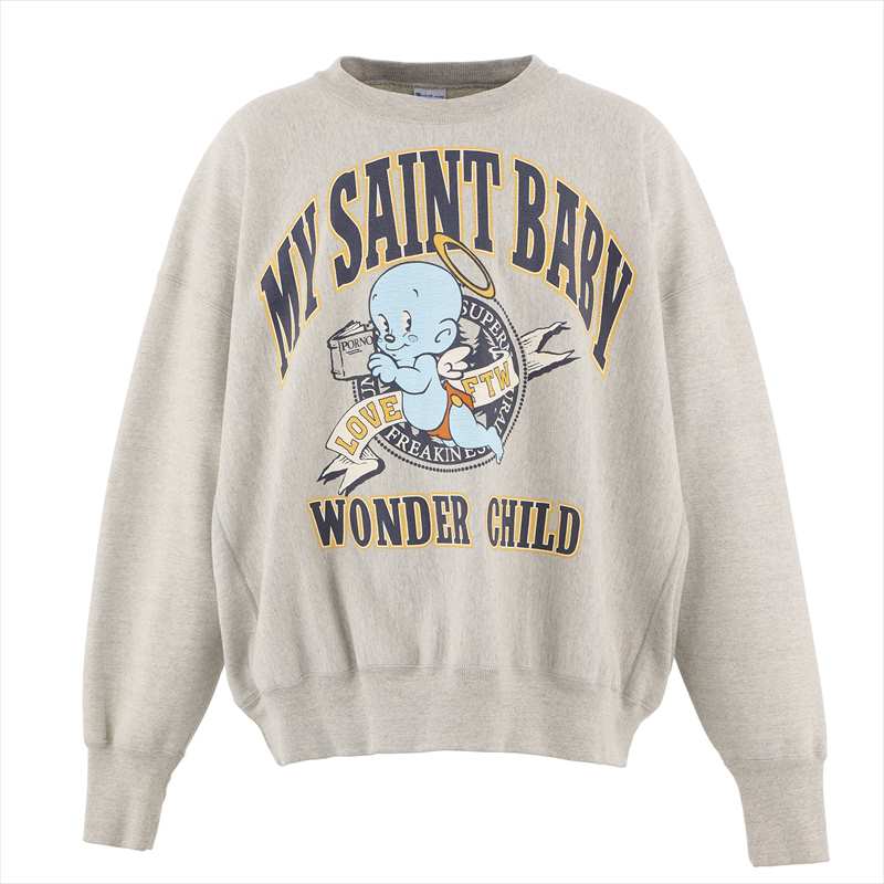 ©SAINT MxxxxxxよりCRW NECK SWT BABY MICAHEL Grayが入荷しました。
