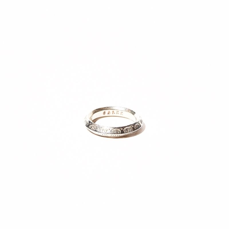 画像1: CALEE Triangle Ring Silver  (1)