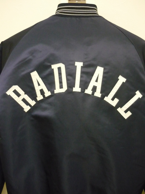 美品 RADIALL 14AW ナイロン アワードジャケット ネイビー M