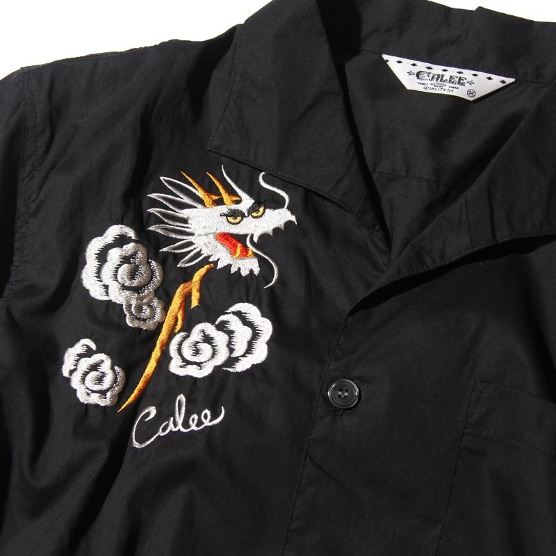 03064● CALEE EAGLE EMBROIDERY S/S
