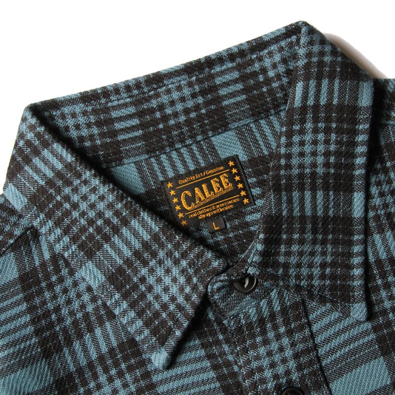 caleeの長袖チェックシャツ - greatriverarts.com