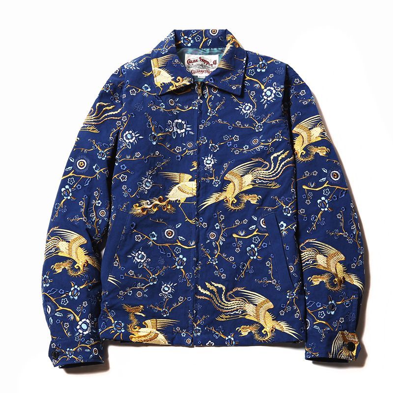 CALEE Allover Embroidery Pattern Jacket