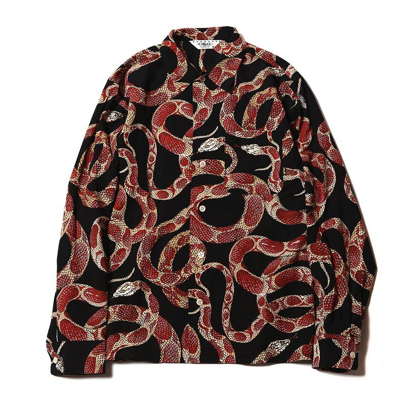 CALEE Allover Snake Pattern L/S Shirt (ヘビ総柄シャツ)