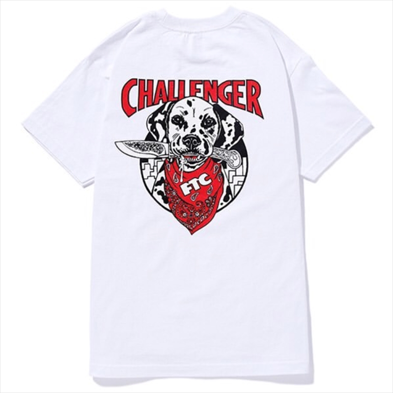 ブランド品専門の 白 コラボtee challenger×FTC - Tシャツ/カットソー(半袖/袖なし) - mkukinanyota.com