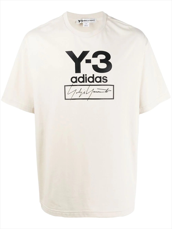 Y-3 Stacked Logo Tee (Off White)