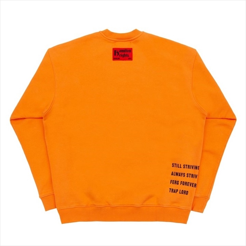PLATFORMX A$AP FERG Hamilton Heights Crewneck Sweatshirt (Orange)