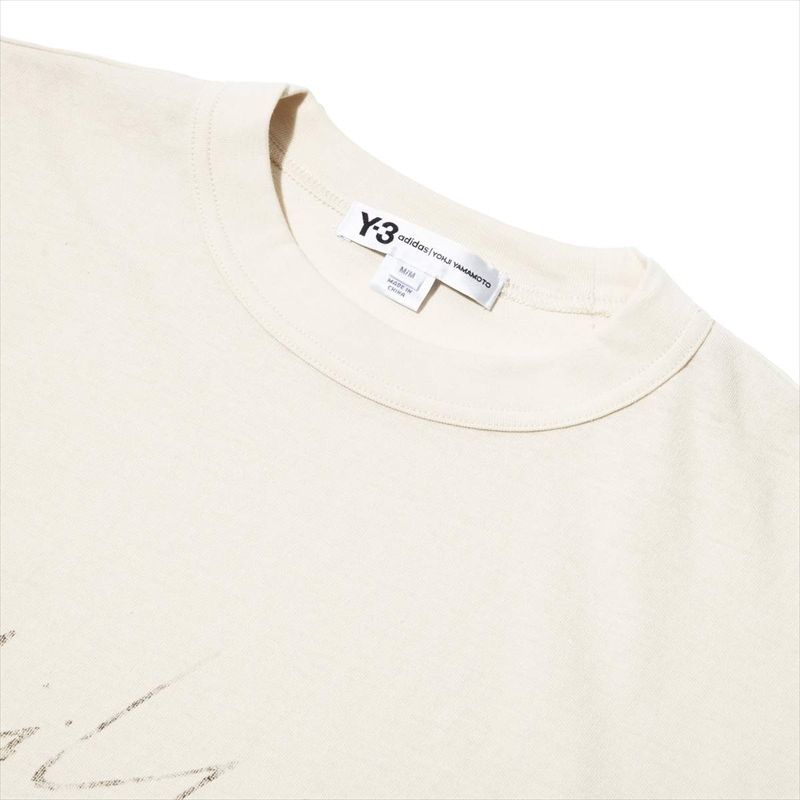Y-3 Distressed Signature SS Tee (Off White)
