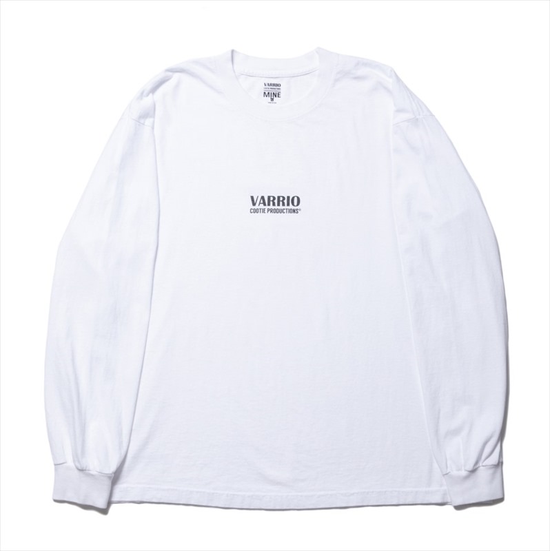 COOTIE Print L/S Tee (LOGO) White COOTIE Print L/S Tee (LOGO) White
