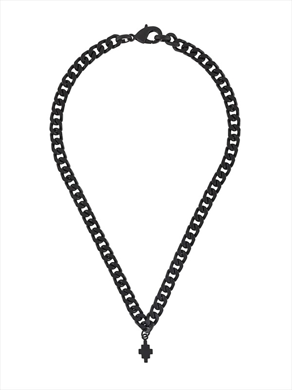 MARCELO BURLON Cross Necklace (Black)